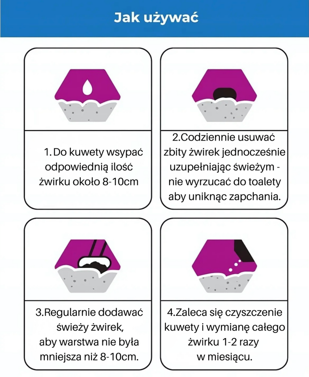 Żwirek Zbrylający Wildhome 5L Bentonitowy Lawendowy Higieniczny Dla Kota